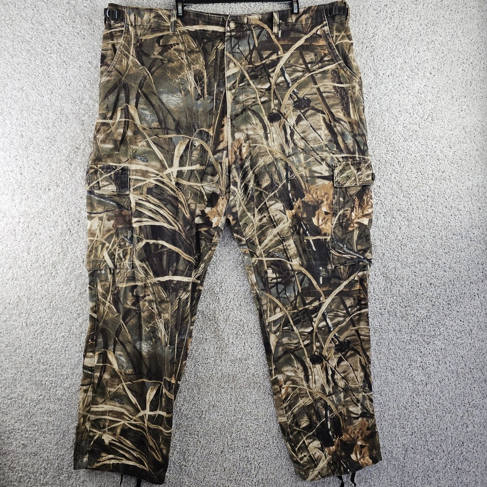 Vintage Cabelas Advantage MAX-4 HD Camo Cargo Hunting Pants Sz 44x31 EUC